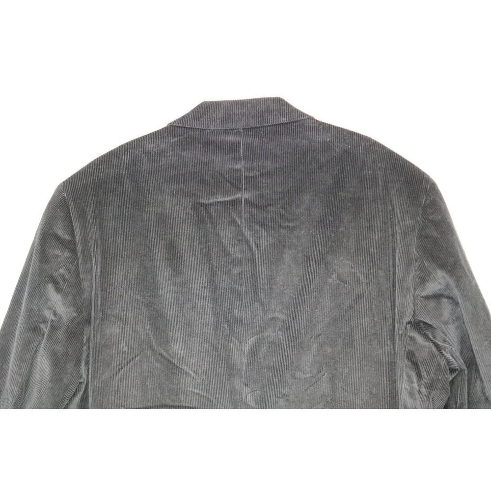 Saddlebred Men's Black Corduroy Blazer-Size 44R-Nice-Two Button-Business
